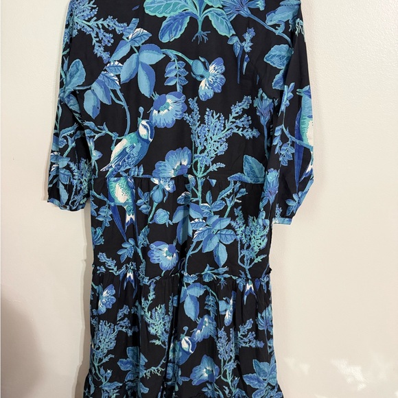 Banjanan Melany Maxi Tropical Print Dress In Hedgerow Black - Picture 4 of 6